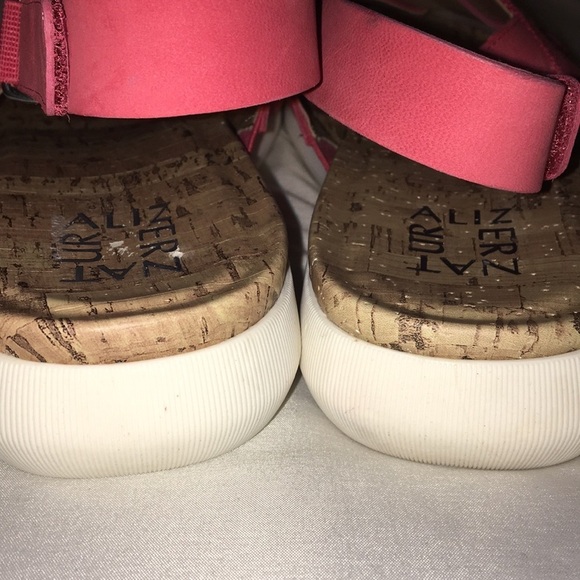 Naturalizer Salmon Pink Lilac Canvas and leather Strap Sandal - Picture 6 of 7